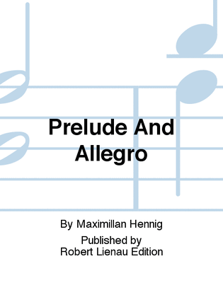 Prelude And Allegro