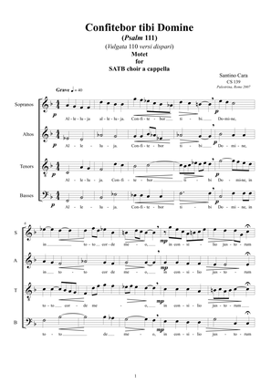 Confitebor tibi Domine - Motet for Choir SATB a cappella