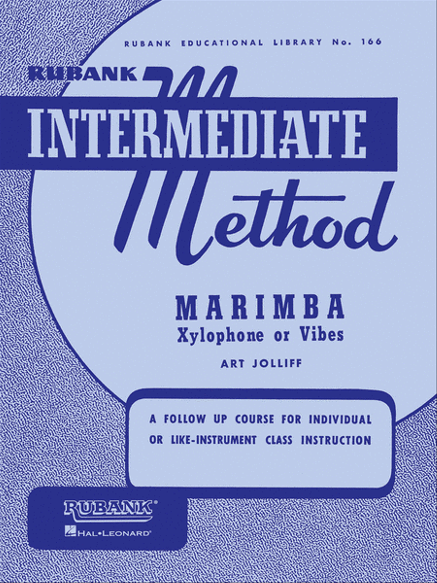 Book cover for Rubank Intermediate Method – Marimba, Xylophone or Vibes