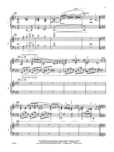 Cole Porter Medley - Piano Duo (2 Pianos, 4 Hands)