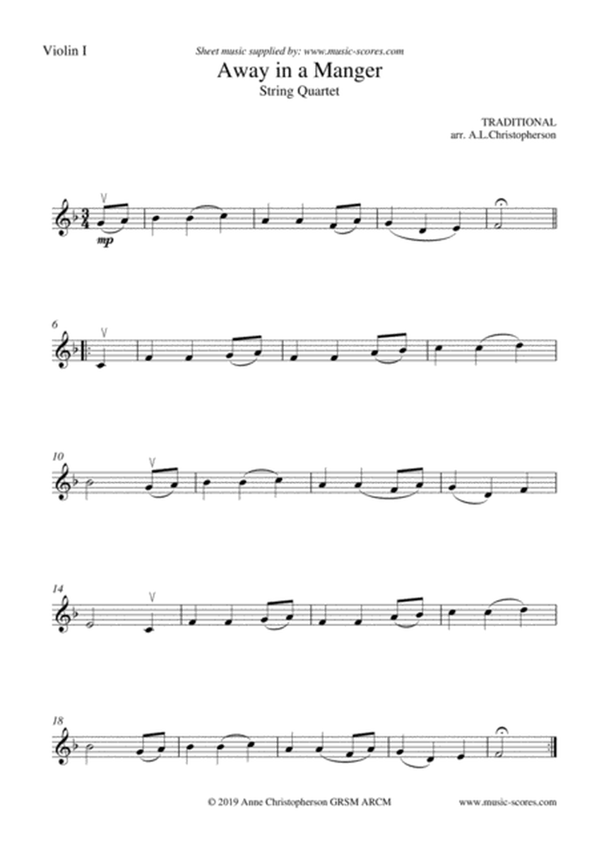 Away in a Manger - String Quartet image number null