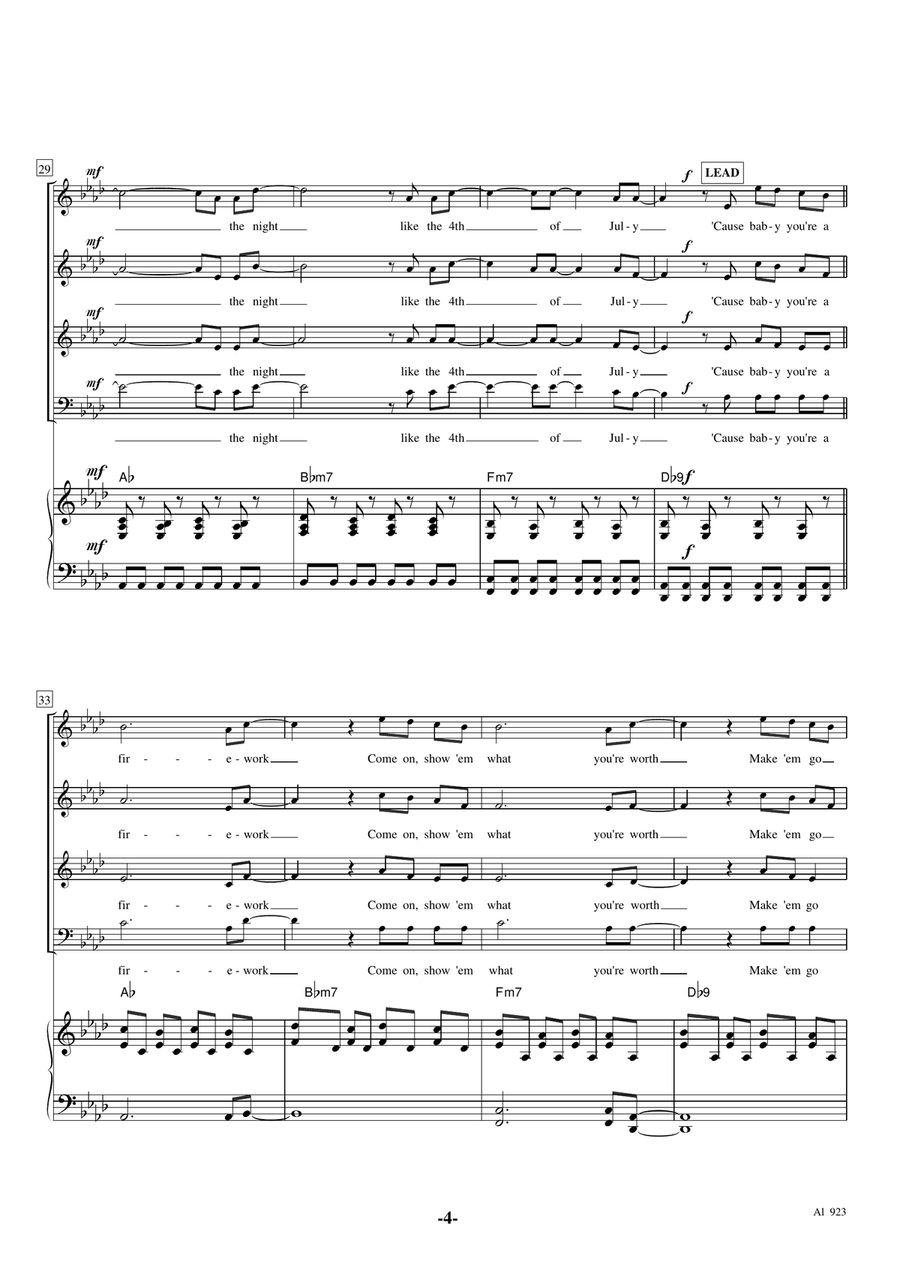 Firework Choir scores gallery preview page 4