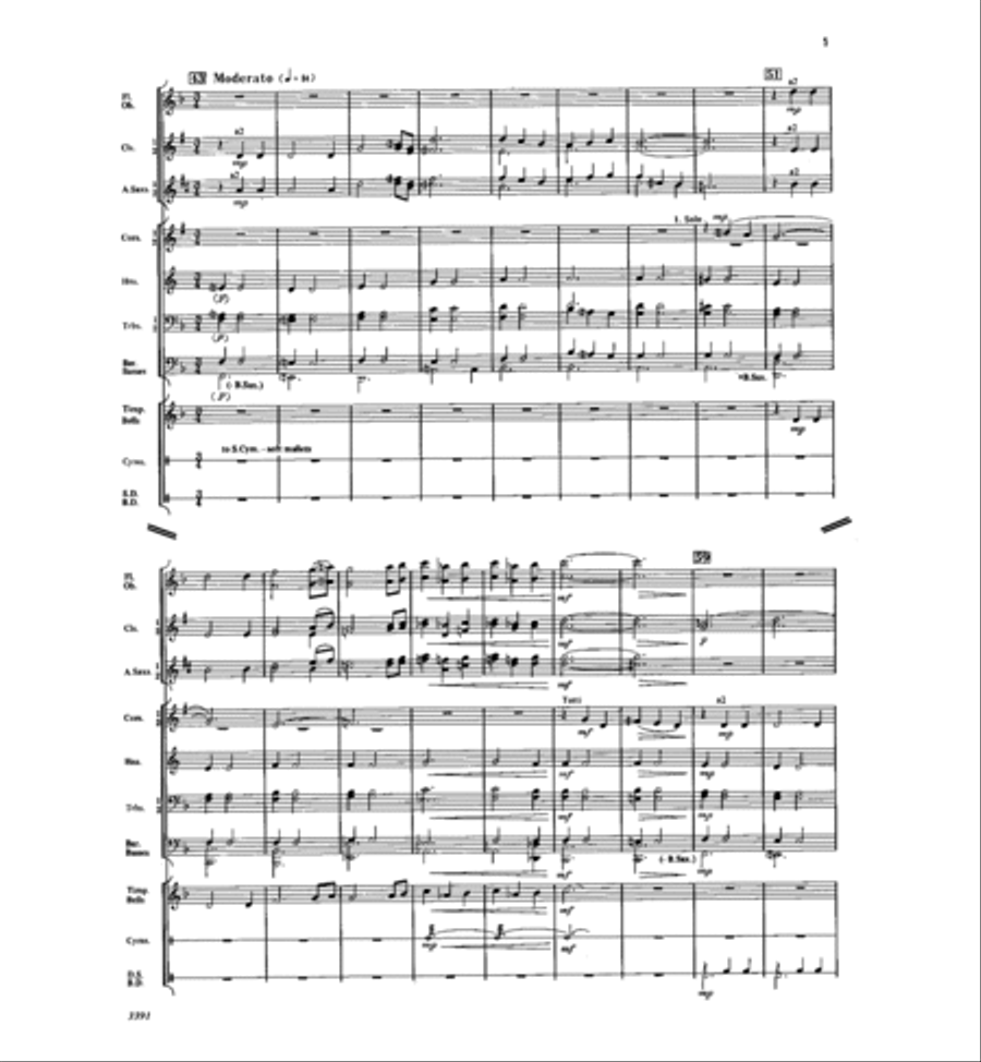 Crystal City Overture Concert Band scores gallery preview page 6