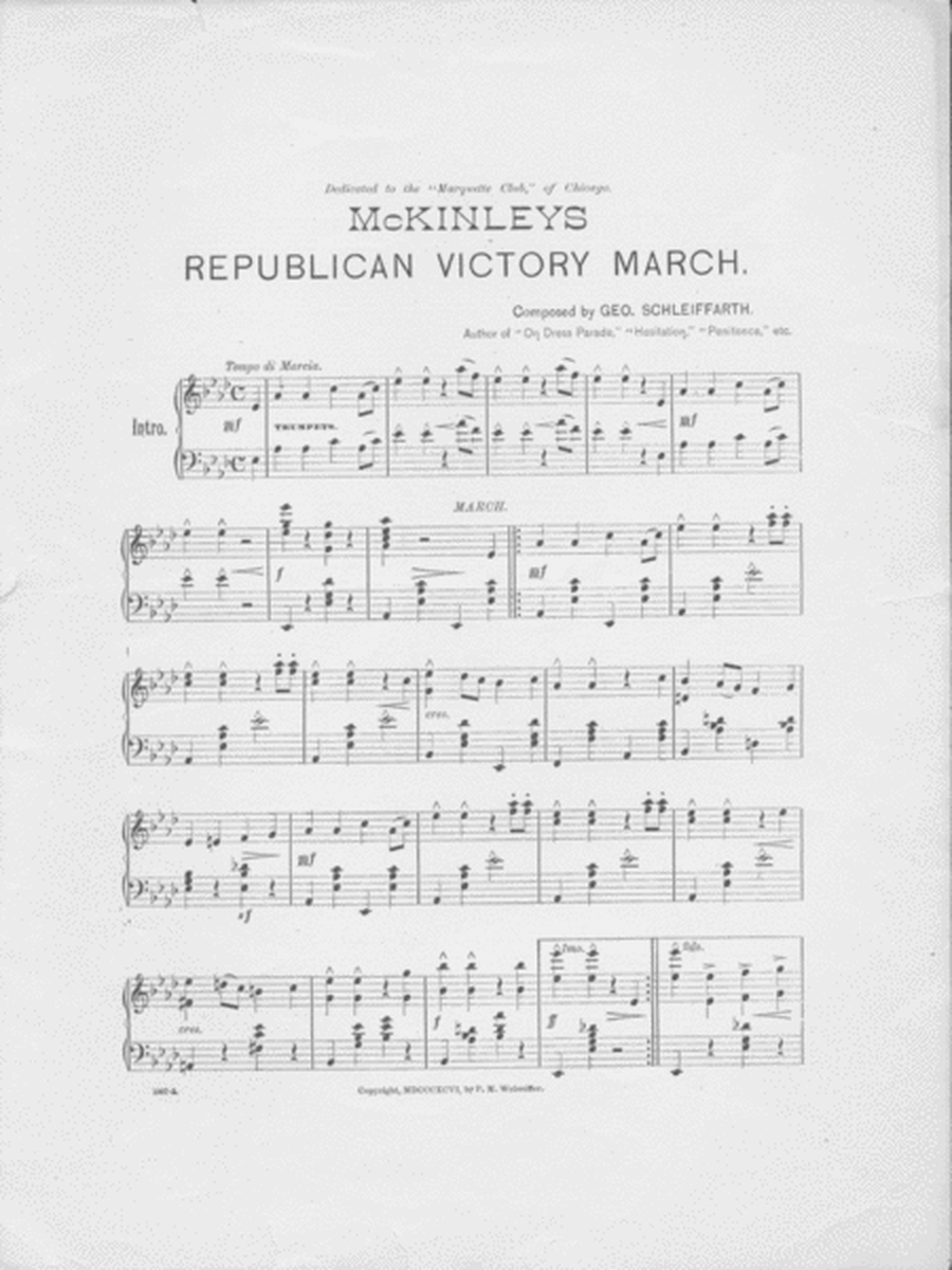 McKinley's Republican Victory March