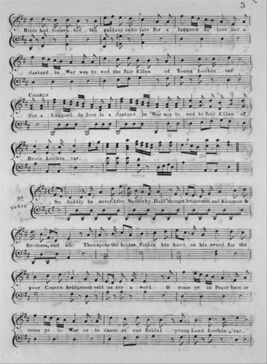 Young Lochinvar From Marmion. A Tale of Flodden Field Voice scores gallery preview page 3