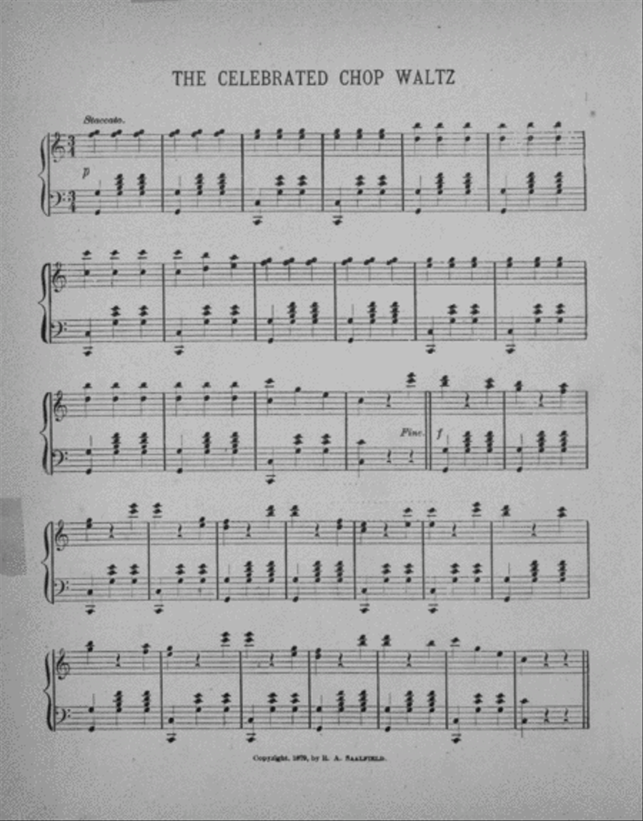 Chop Sticks Piano Solo scores gallery preview page 2