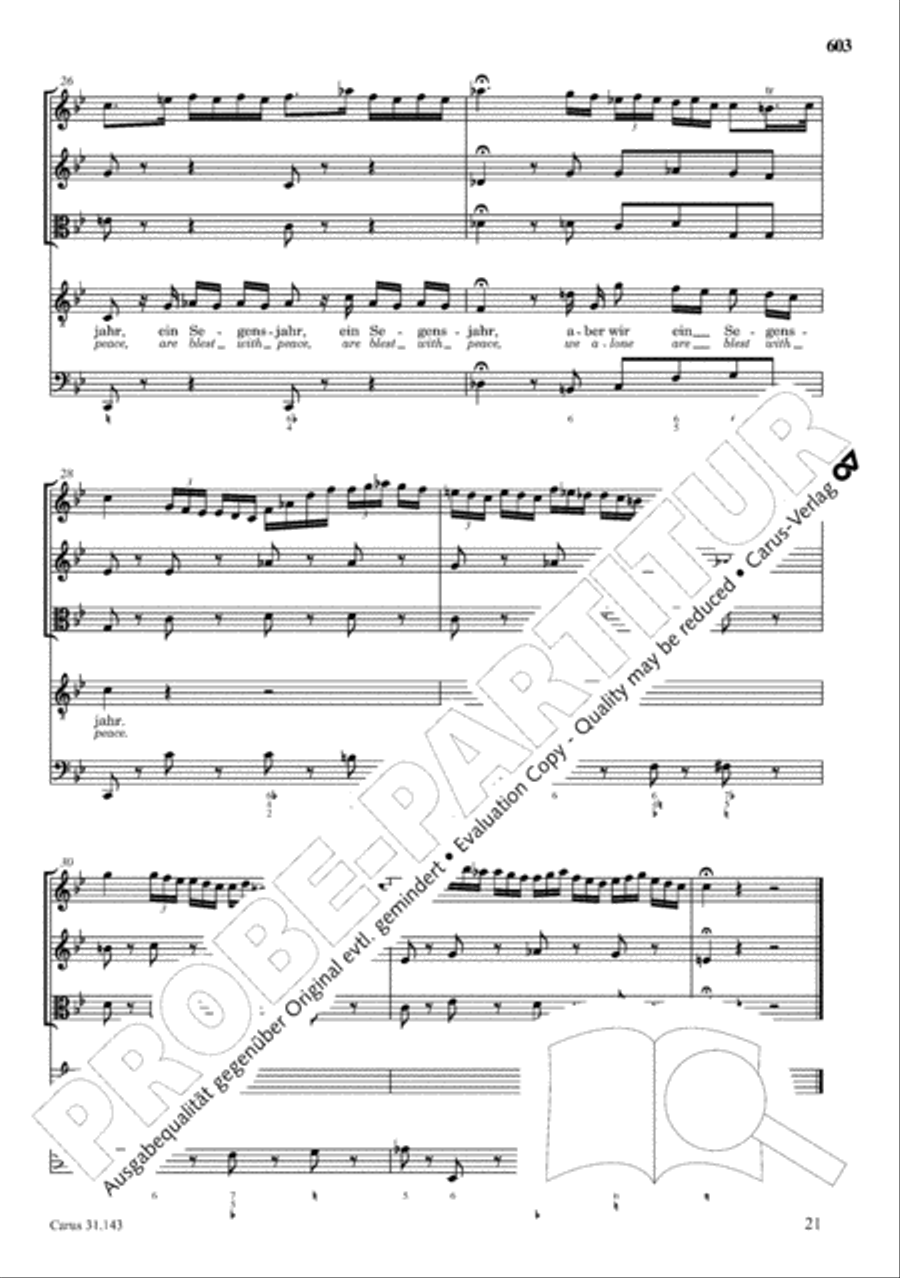 The Complete Sacred Vocal Works (Das geistliche Vokalwerk) Voice scores gallery preview page 604
