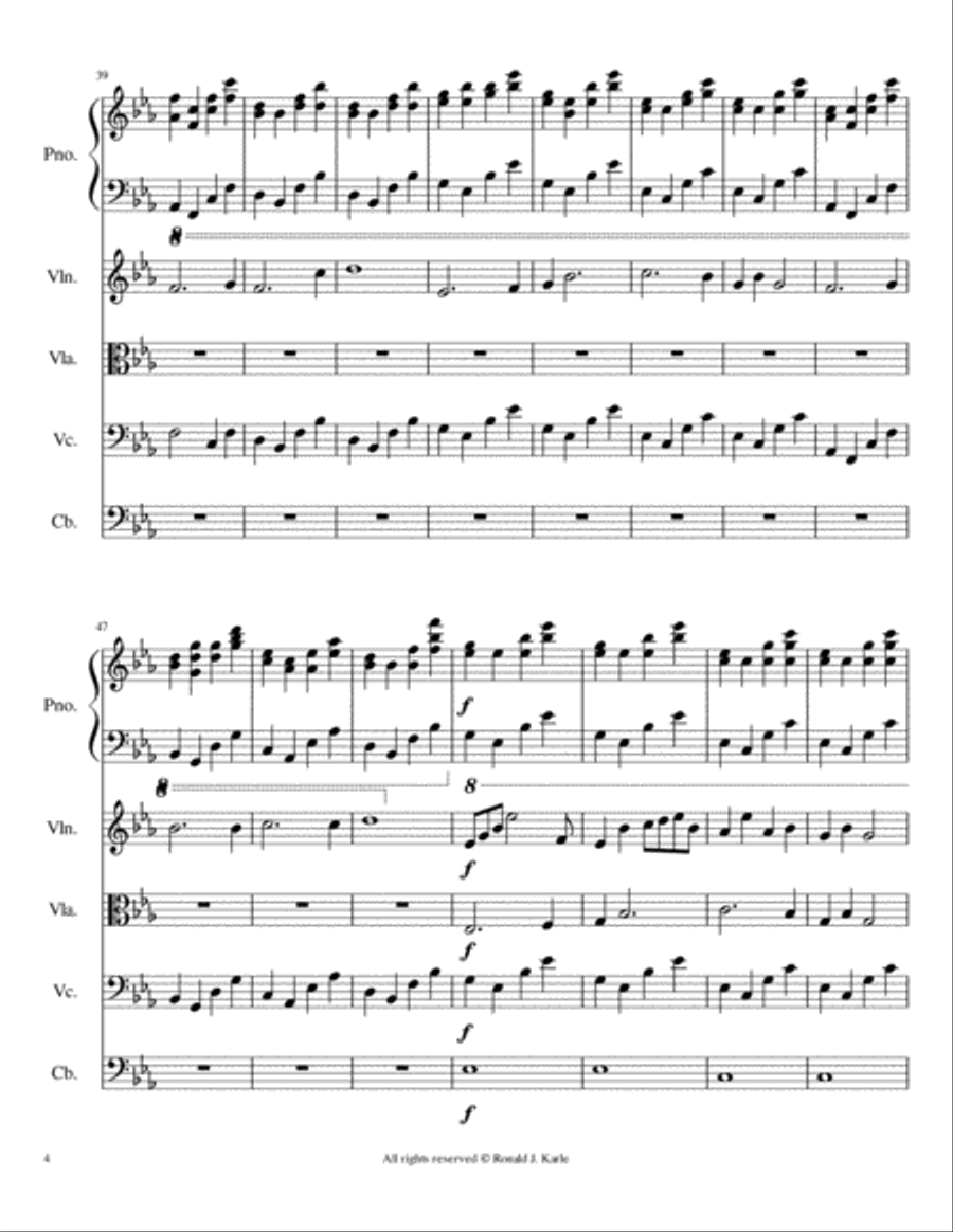 Simplicity Simplicity Piano Quintet scores gallery preview page 5