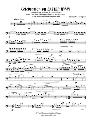 Celebration on EASTER HYMN (trombone 1 score)