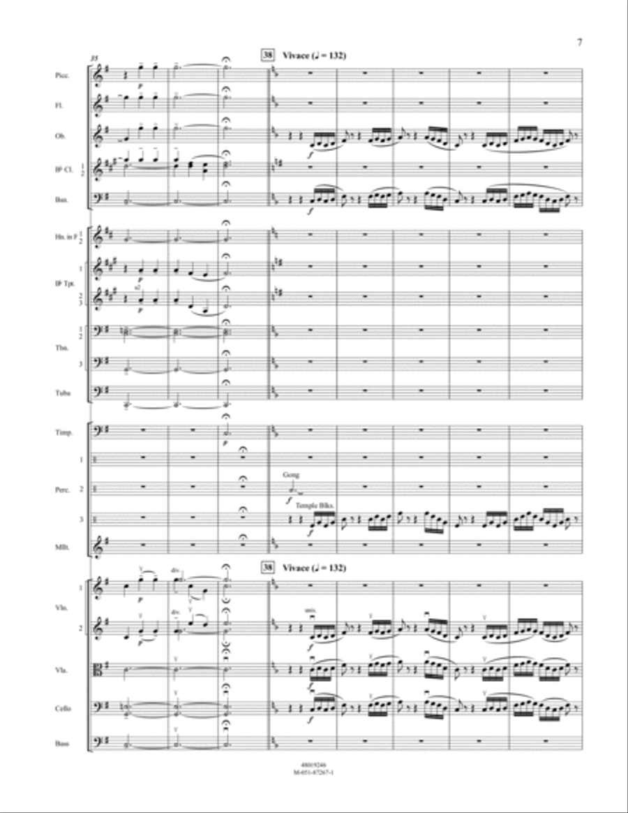 Variations on A Korean Folk Song - Conductor Score (Full Score) Full Orchestra scores gallery preview page 6