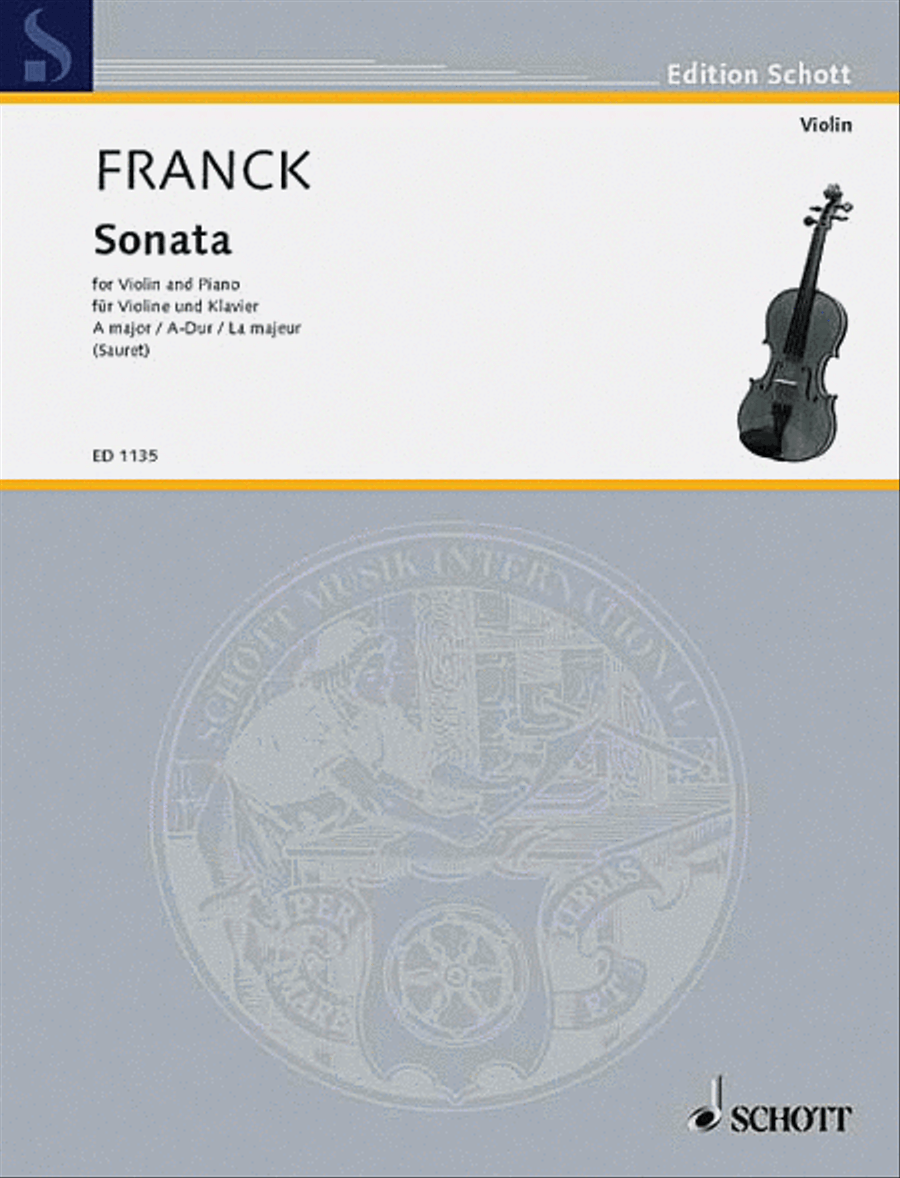 Sonata A Major Violin Solo scores gallery preview page 1