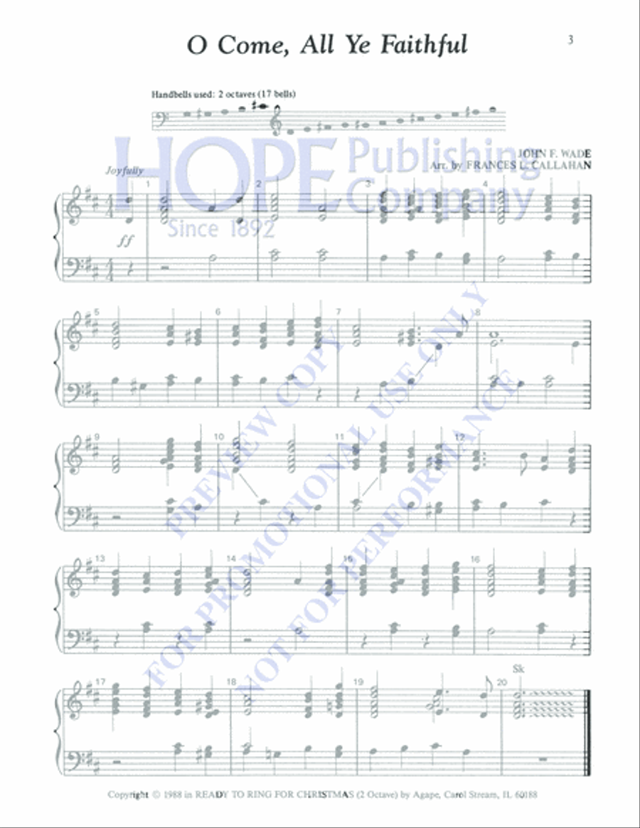 Ready to Ring for Christmas 2-Octaves scores gallery preview page 5