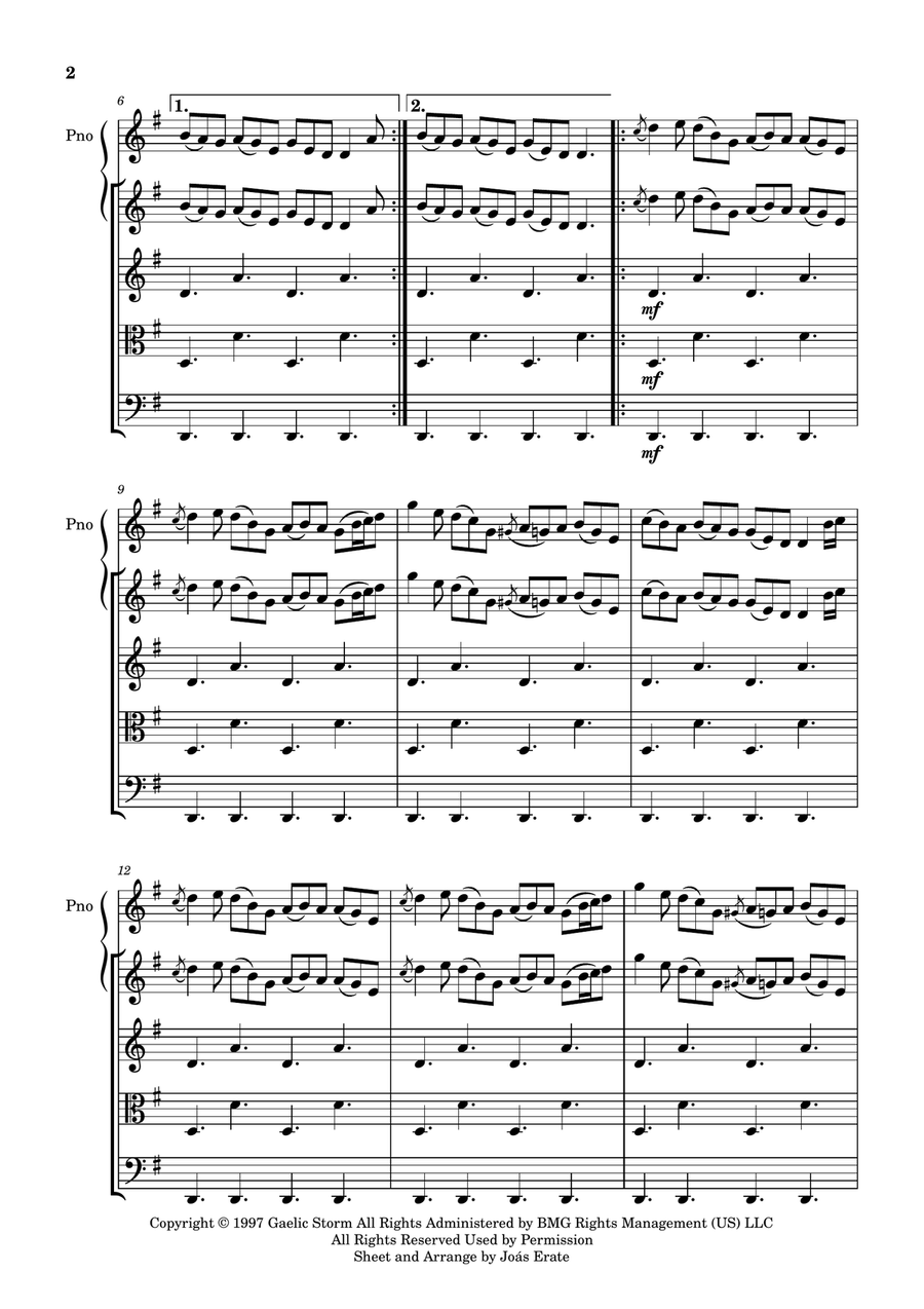 An Irish Party In Third Class String Quartet scores gallery preview page 2