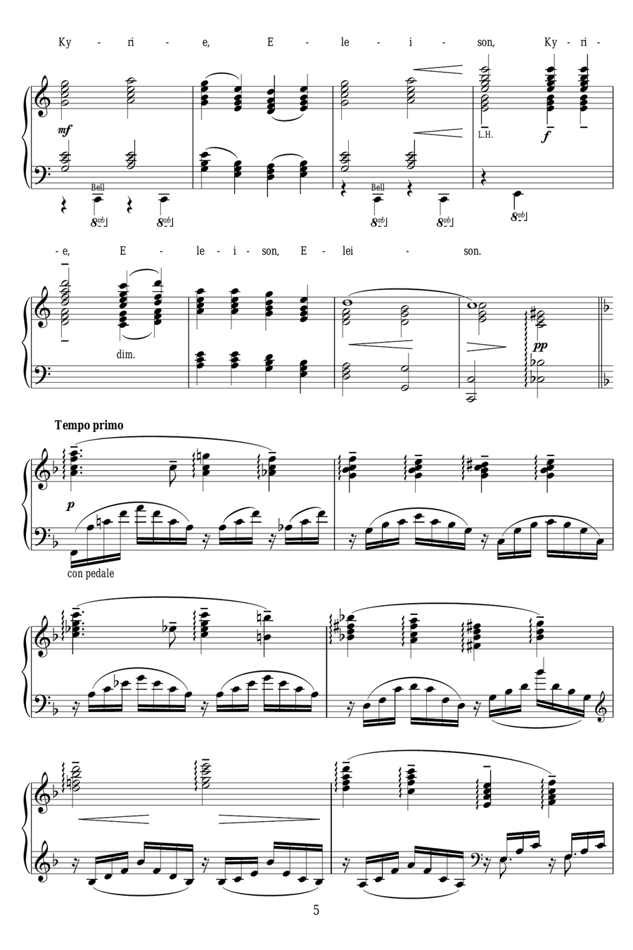 In A Monastery Garden Piano Solo scores gallery preview page 5