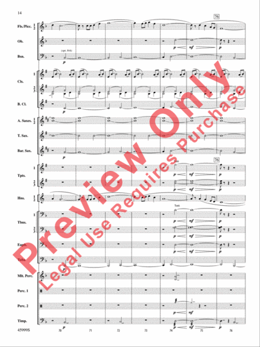 The Blue Ridge Concert Band scores gallery preview page 15