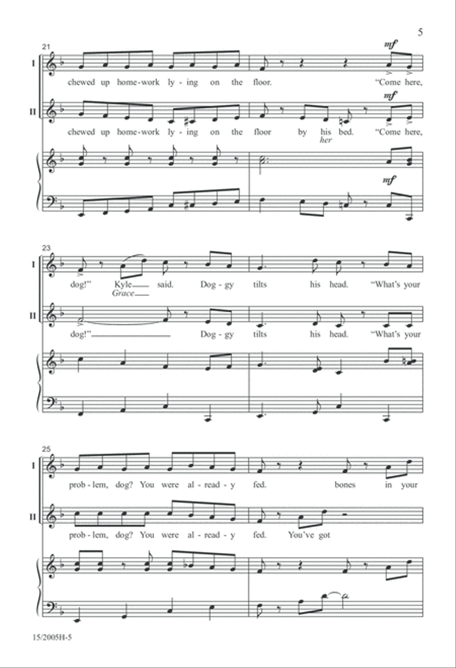 But the Dog REALLY DID Eat My Homework! 2-Part scores gallery preview page 6