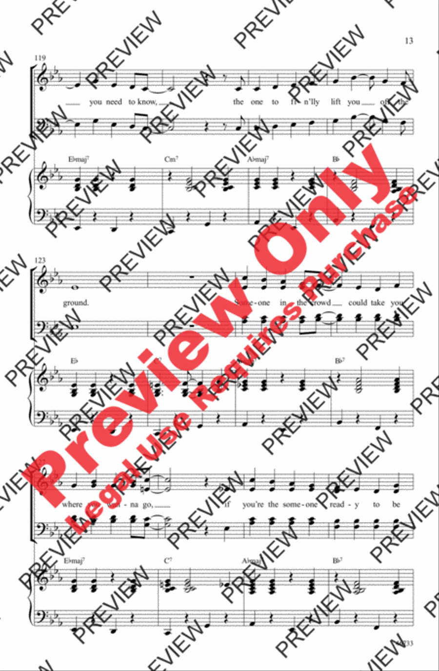 Someone in the Crowd 4-Part scores gallery preview page 13