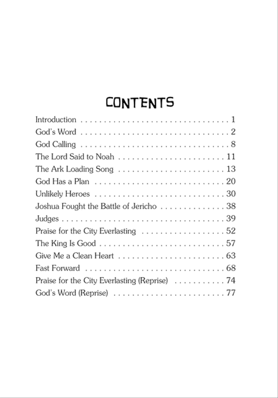 The Old Testament Fast Forward Unison Choir scores gallery preview page 7