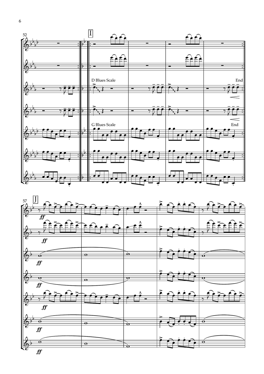 Poker Face Woodwind Ensemble scores gallery preview page 6