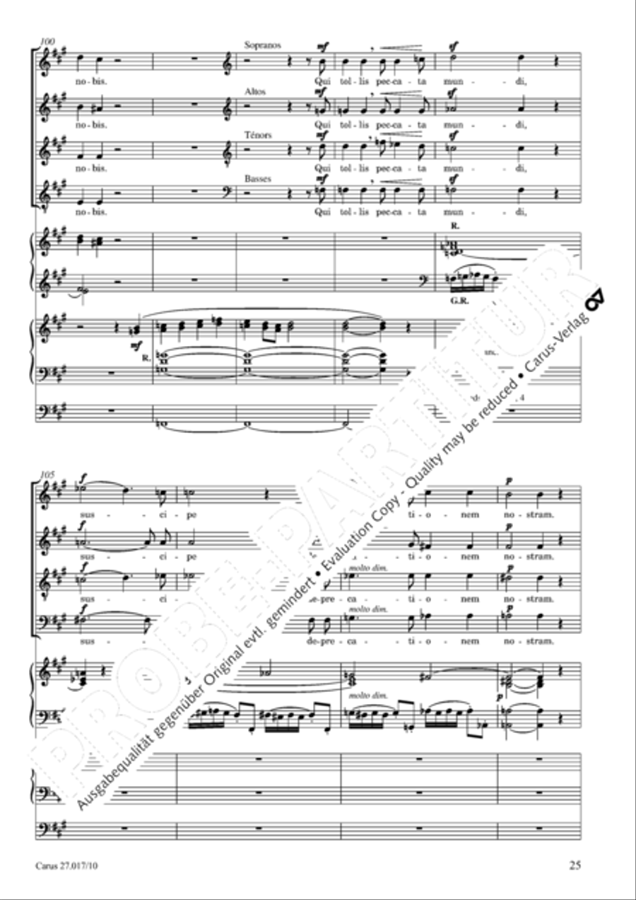 Messe solennelle en ut diese mineur 4-Part scores gallery preview page 26