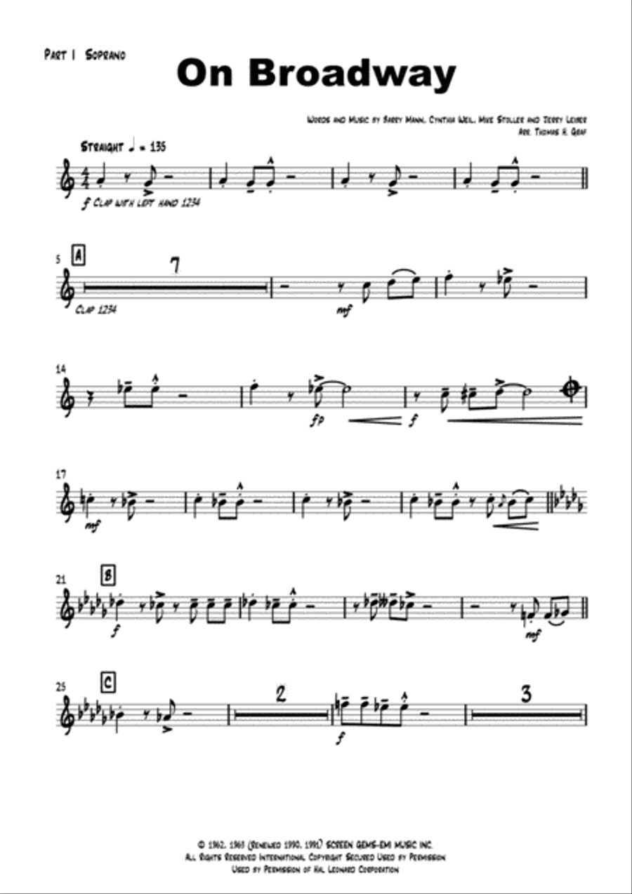 On Broadway Jazz Ensemble scores gallery preview page 2