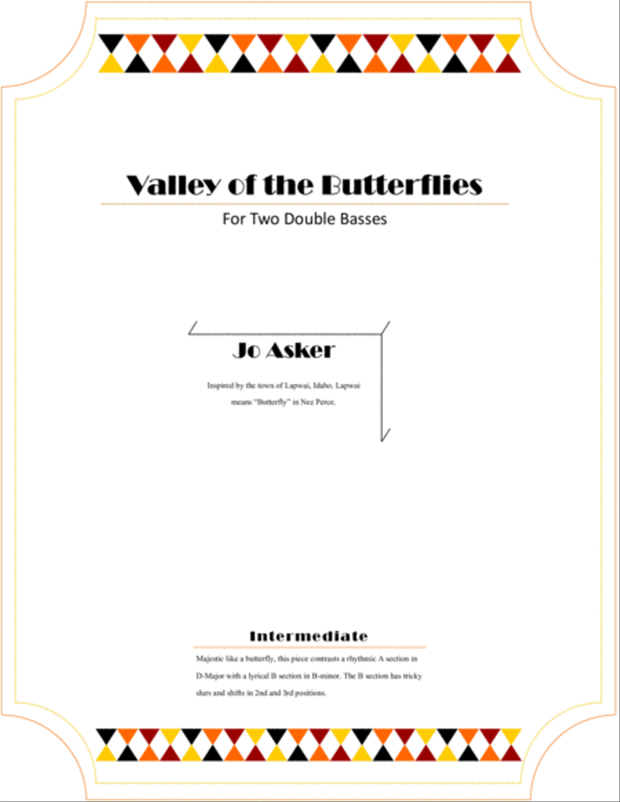 Valley of the Butterflies String Duet scores gallery preview page 1