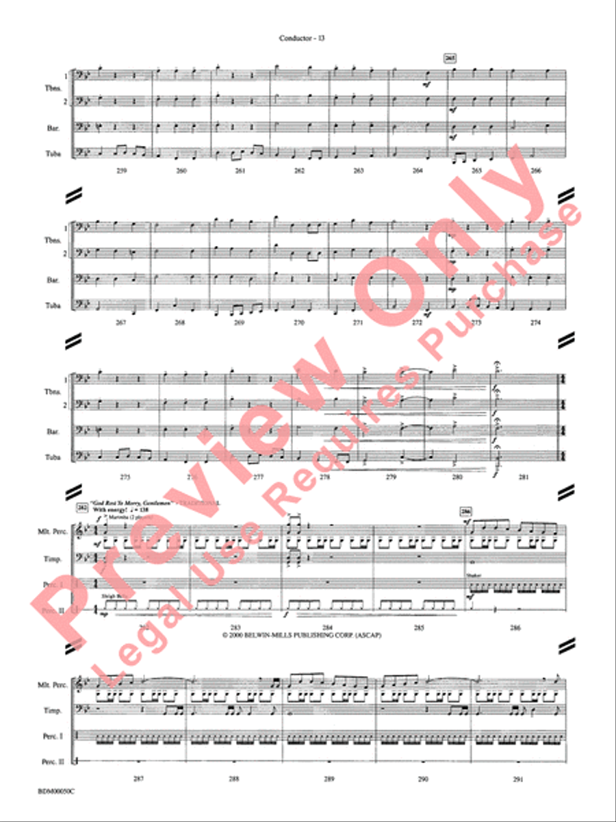 Christmas in the Round Christmas in the Round Concert Band scores gallery preview page 16