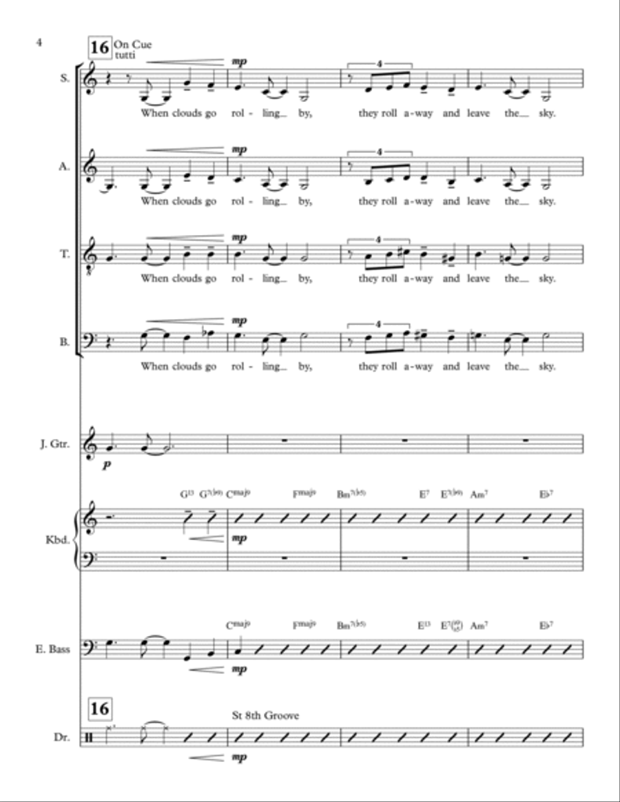 Alice In Wonderland Divisi scores gallery preview page 4