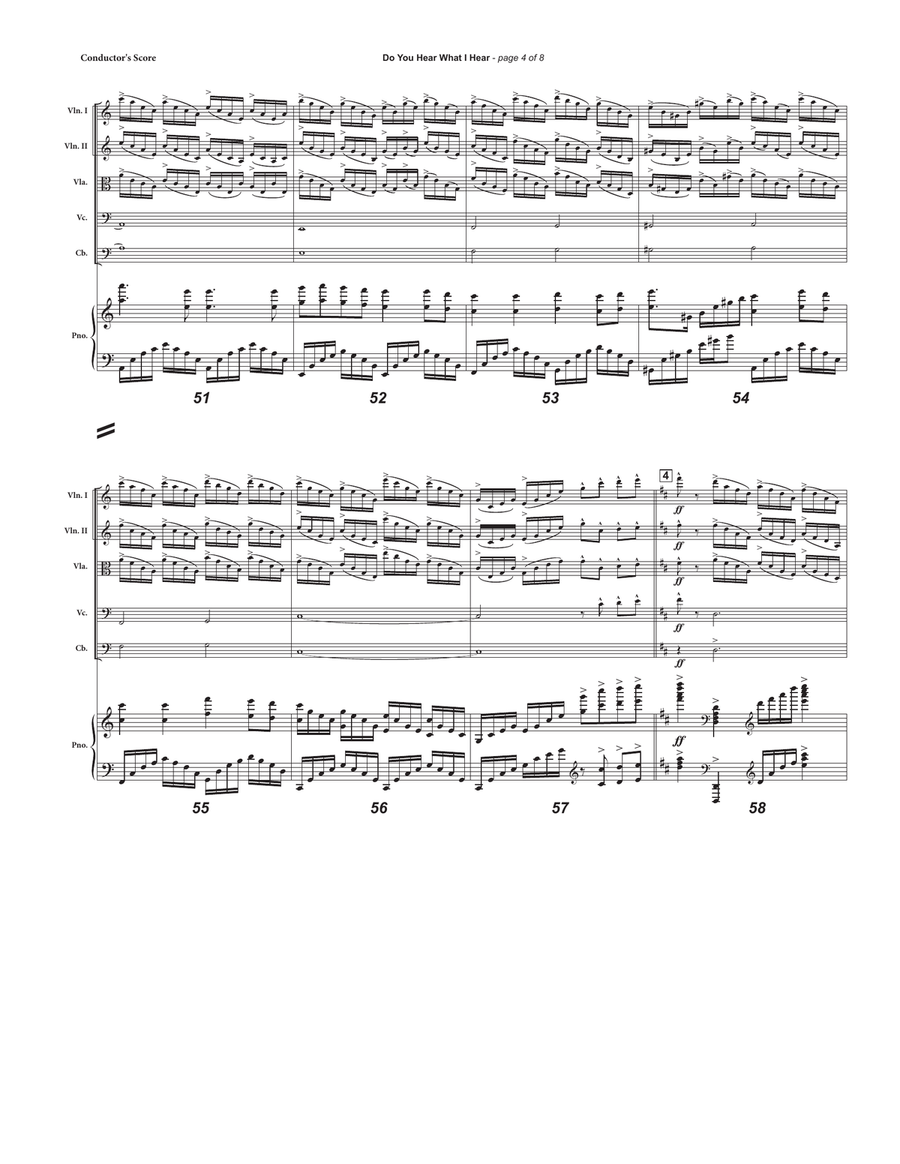Do You Hear What I Hear Small Ensemble scores gallery preview page 4