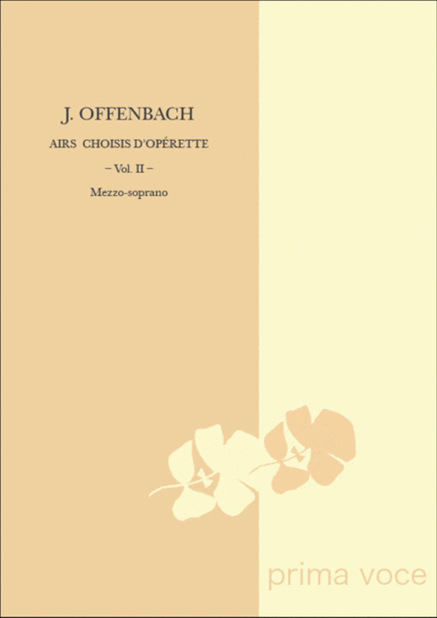 Airs Choisis d'Operette: Volume I, Mezzo-soprano Mezzo-Soprano Voice scores gallery preview page 1