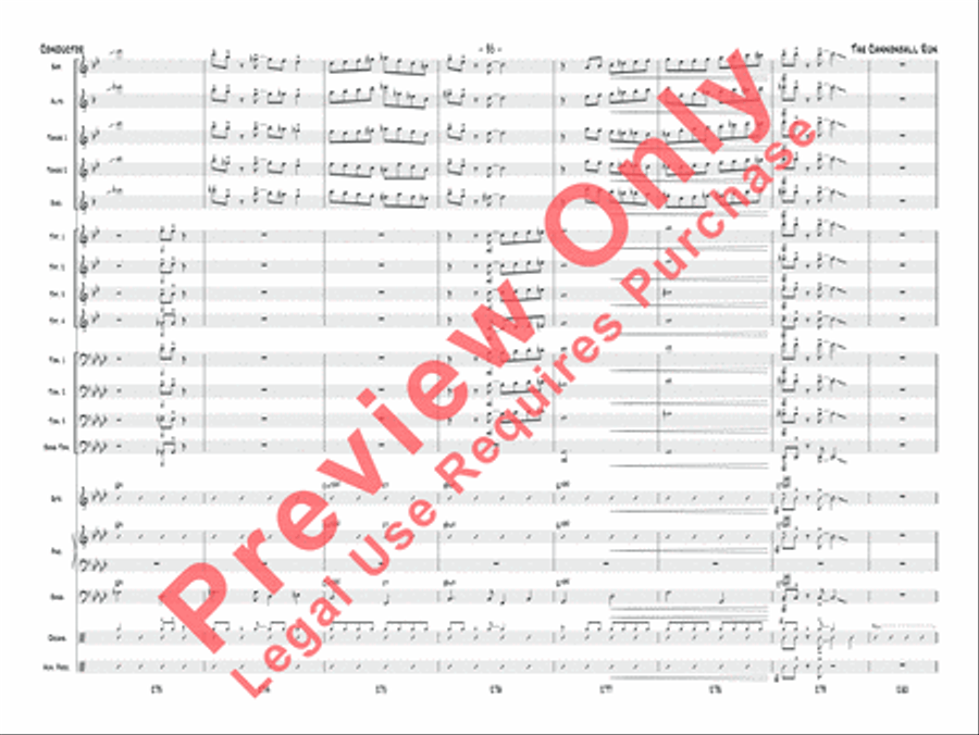 The Cannonball Run Jazz Ensemble scores gallery preview page 36