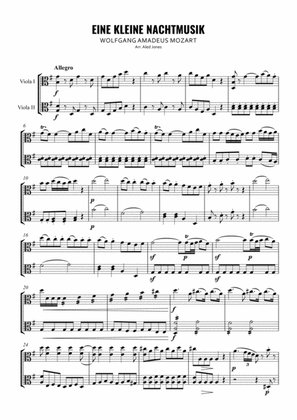 Eine kleine Nachtmusik - I. Allegro for Two Violas