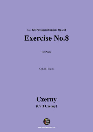 Book cover for C. Czerny-Exercise No.8,Op.261 No.8