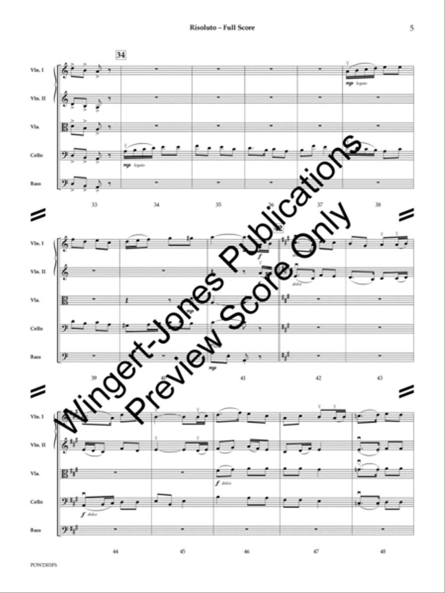 Risoluto (Score) String Orchestra scores gallery preview page 6