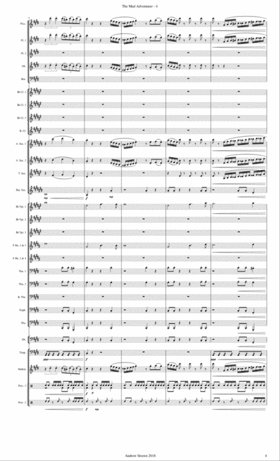 The Mad Adventurer Concert Band scores gallery preview page 6
