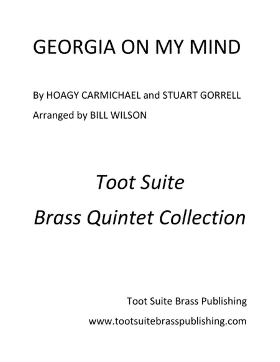 Georgia On My Mind Brass Quintet scores gallery preview page 1