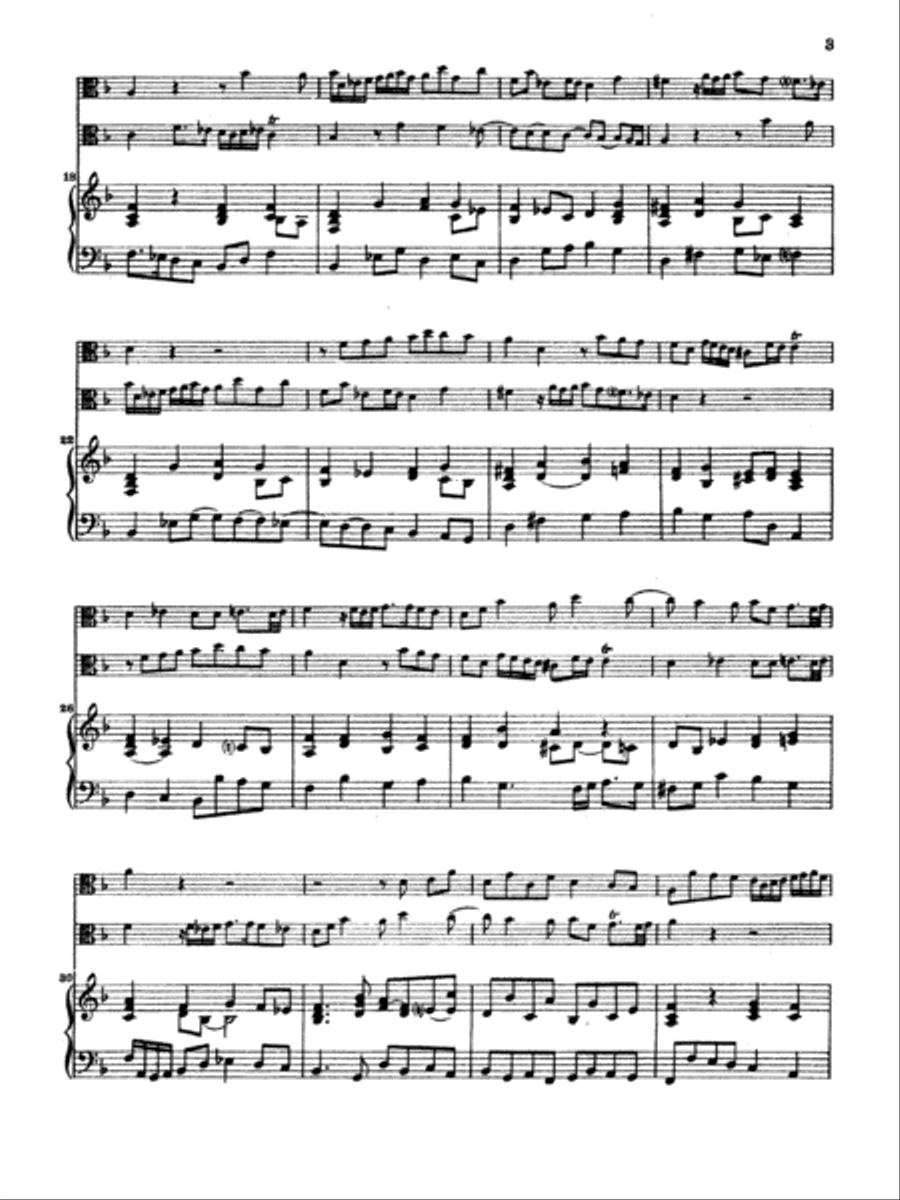 Fux: Sonata (Canon) for Two Violas and Basso Continuo String Orchestra scores gallery preview page 3