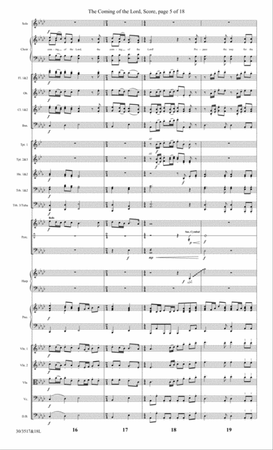 The Coming of the Lord - Orchestral Score and CD with Printable Parts Choir scores gallery preview page 7
