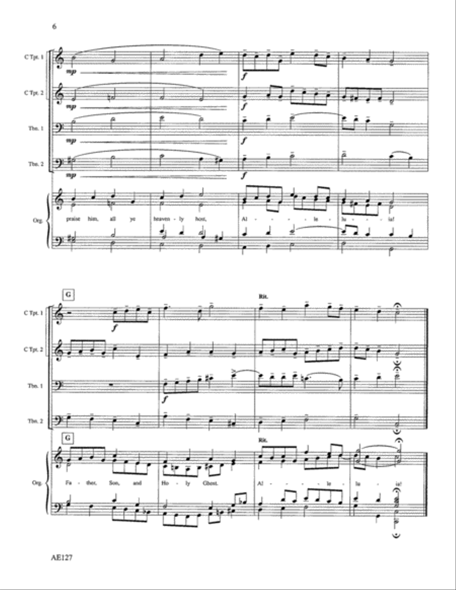 Jesus Christ is Risen Today Choir scores gallery preview page 6