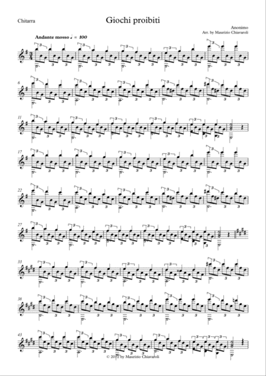 Giochi proibiti Chamber Orchestra scores gallery preview page 6