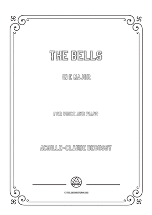 Book cover for Debussy-The Bells in E Major,for voice and piano