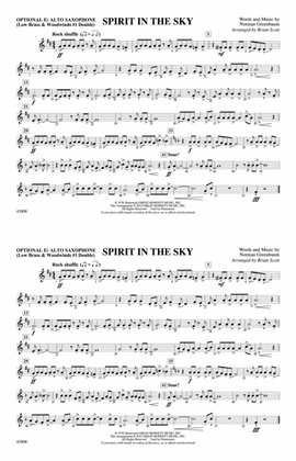 Book cover for Spirit in the Sky (from Guardians of the Galaxy): Optional Alto Sax