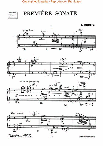 Sonate (Sonata) No. 1
