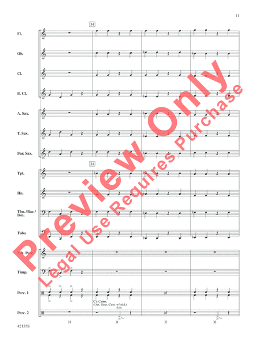 Code of Hammurabi Concert Band scores gallery preview page 12