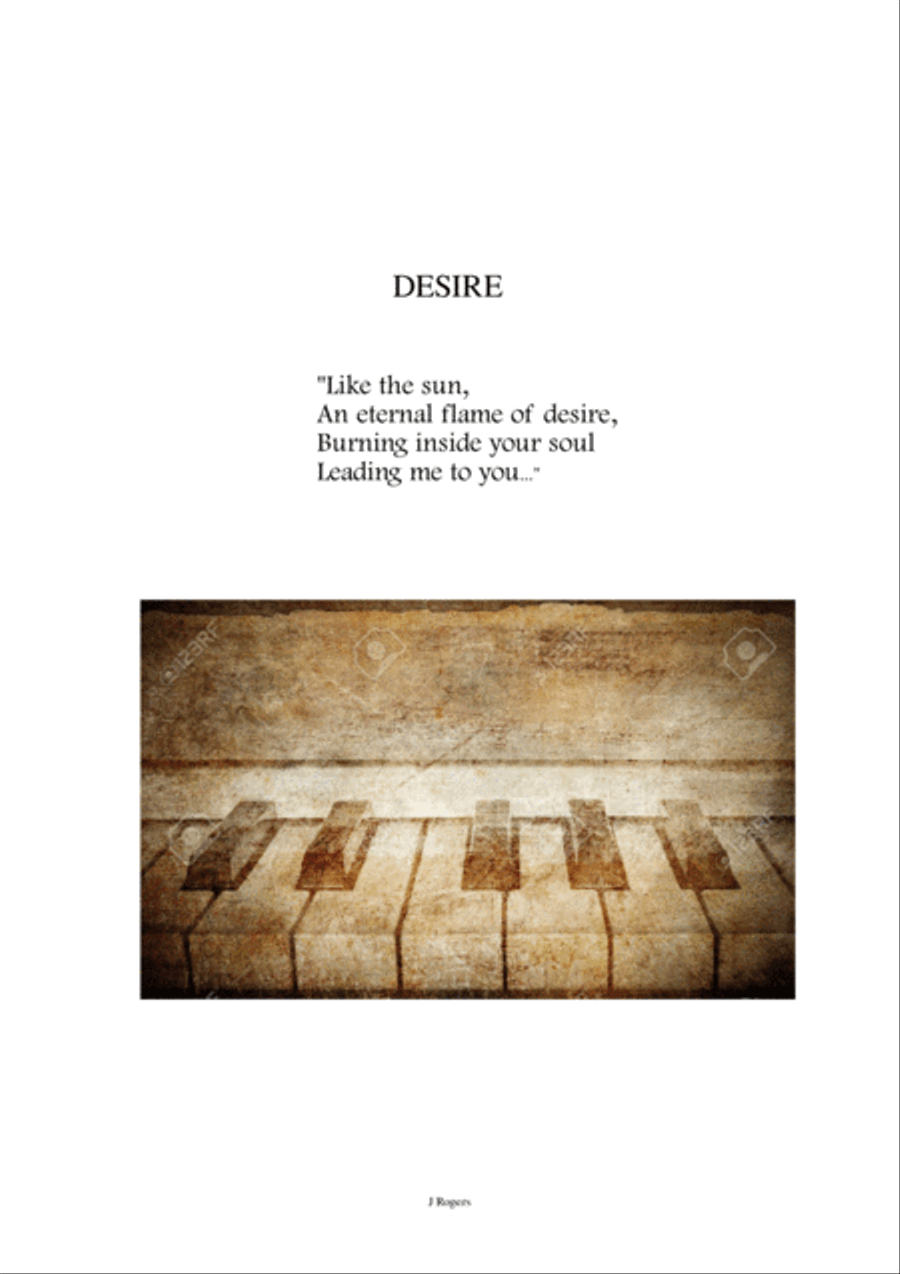 Desire Desire Piano Solo scores gallery preview page 1