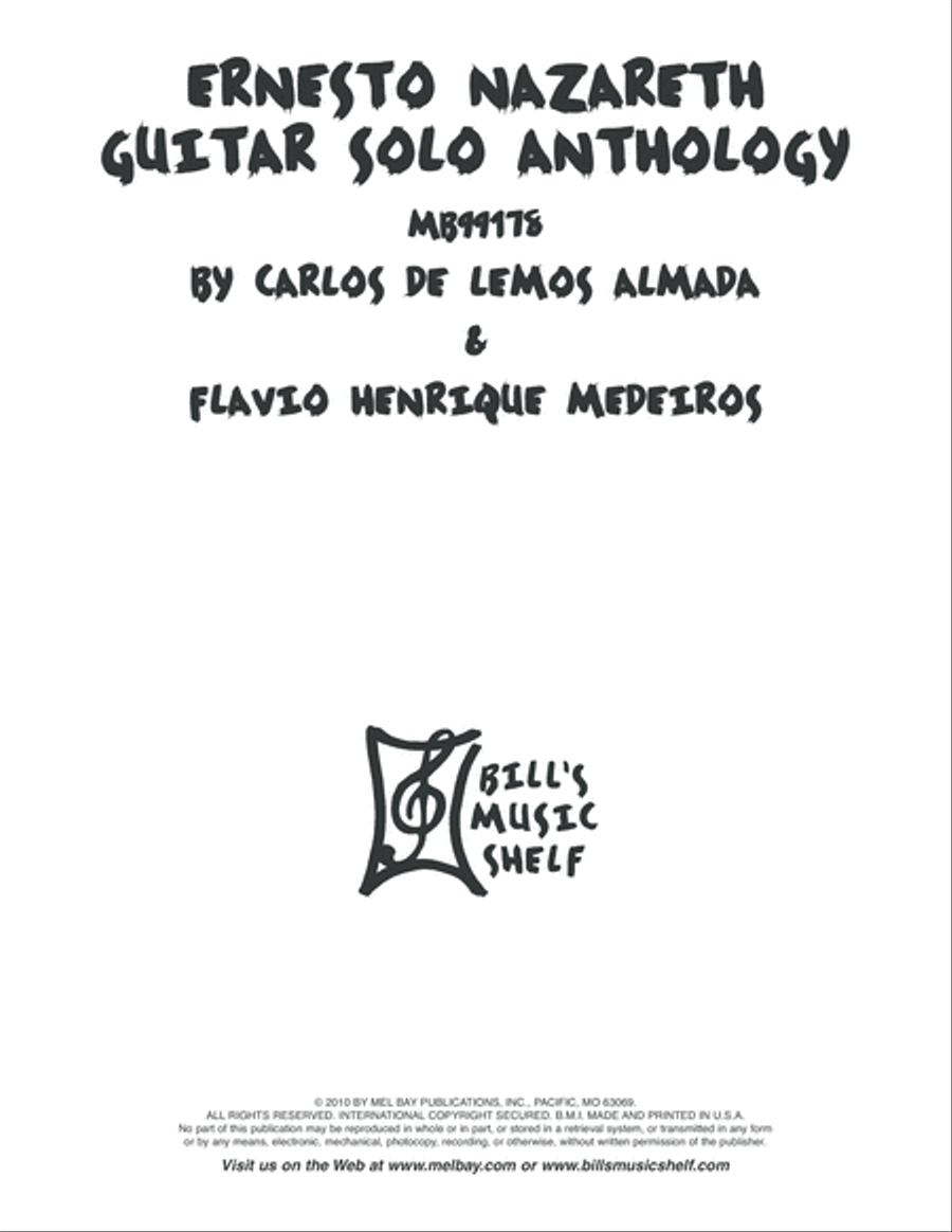 Ernesto Nazareth Guitar Solo Anthology Acoustic Guitar scores gallery preview page 2