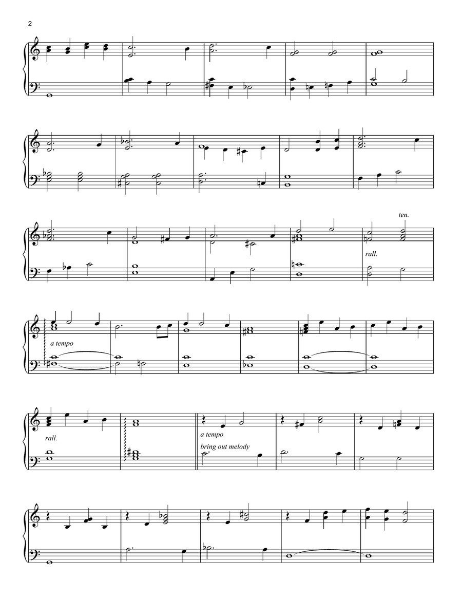 I'll Be Home For Christmas Piano Solo scores gallery preview page 2