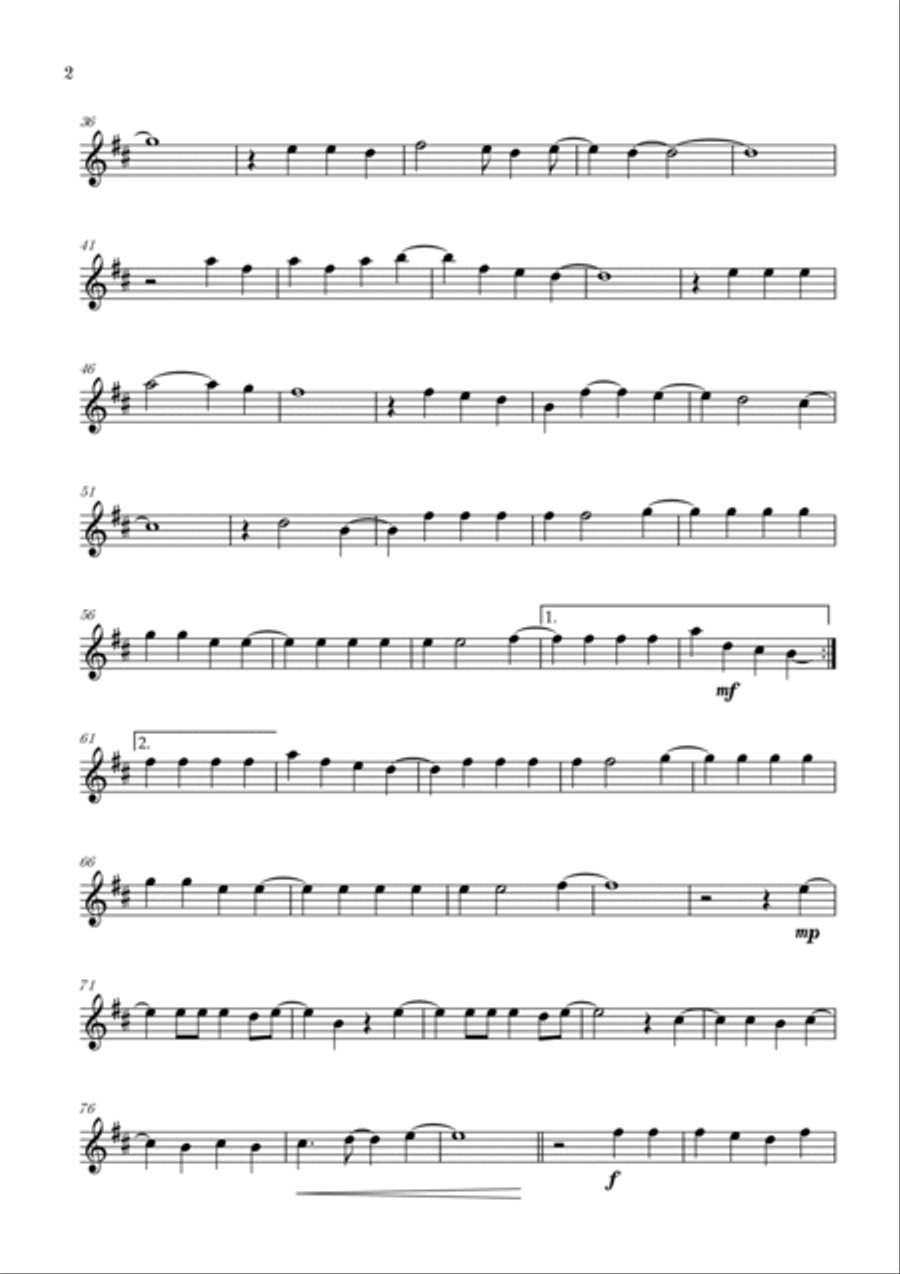 Flowers B-Flat Trumpet scores gallery preview page 2