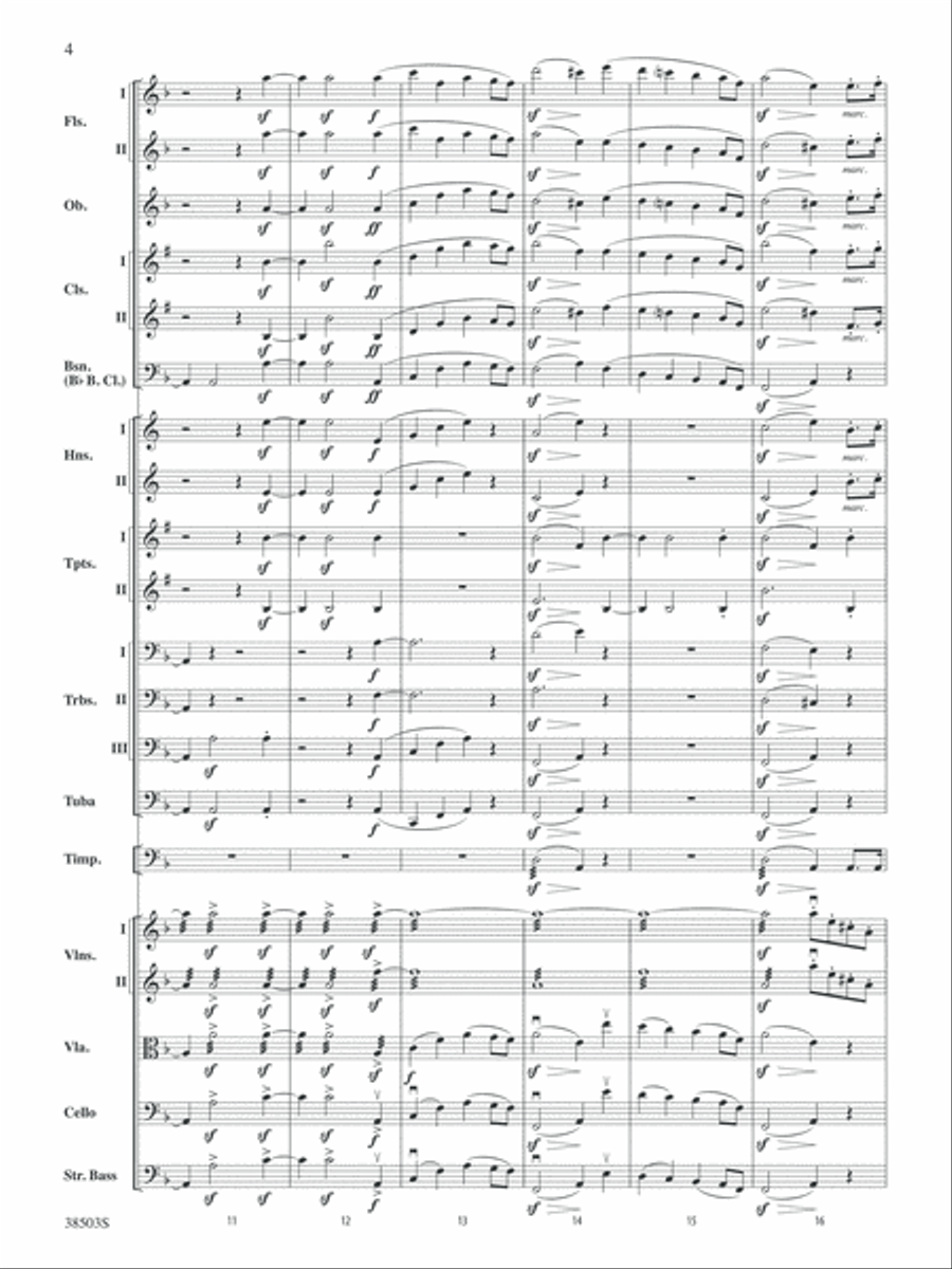 Tragic Overture: Score Full Orchestra scores gallery preview page 4