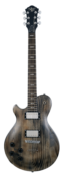 Patriot Decree OP Lefty Electric Guitar with Faded Black Finish